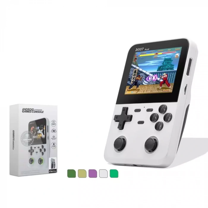 Nodar N758 D007 Plus Pro Game Konsolu – 3.5 Ekran, 1GB RAM, 128GB Destekli Taşınabilir Oyun Konsolu Beyaz