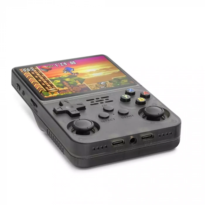 Nodar Nd760 R36S Retro Game Konsolu 3.5 inç Ekran 1GB RAM 3000mAh Batarya Destekli Taşınabilir Siyah
