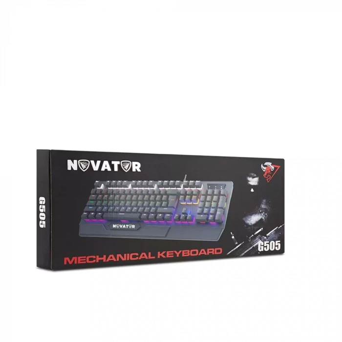 NOVATOR G505 OYUN KLAVYE MEKANİK RGB VE BLUE SWITCH Q