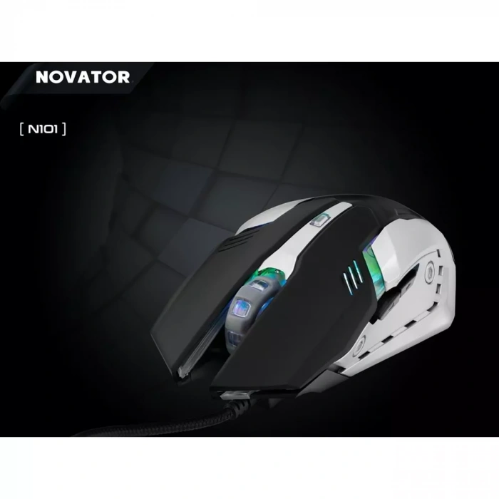 NOVATOR N101 MOUSE KABLOLU OYUN USB LEDLİ 2000 DPI