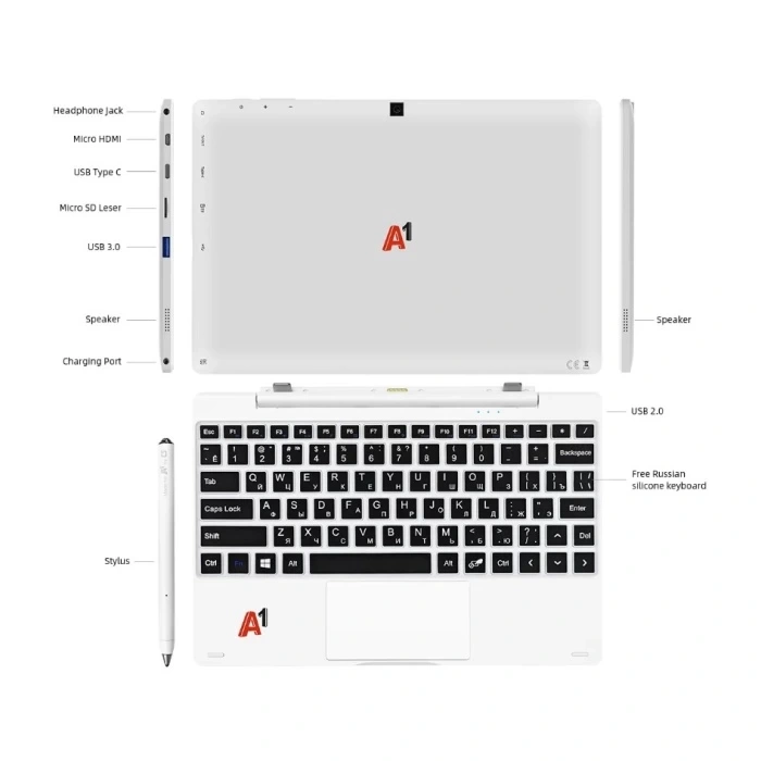 ONDA OLIVER BOOK INTEL N5030 3.10 GHZ 8GB 128SSD IPS DOKUNMATİK TABLET PC 10.1 WIN11 PRO