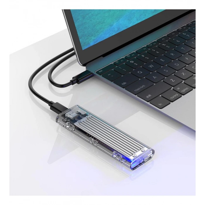 Orico Type-C NVMe M.2 SSD HDD Harddisk Kutusu, Gri, TCM2-C3