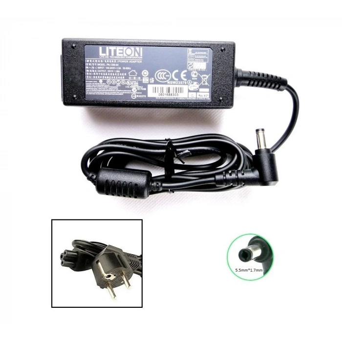 Orijinal Liteon 19V 1.58A 5.5mm x 1.7mm Notebook Laptop Adaptör Şarj Aleti PA-1300-04