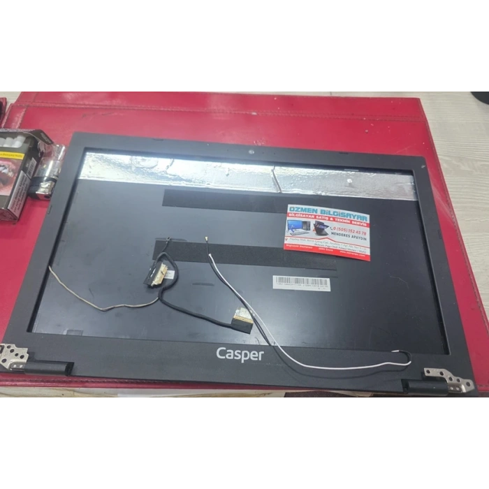 Orjinal Servis Çıkması Casper F600, F650, F700 F15 Serisi Laptop Ekran Arka Kasası Lcd Cover, Menteşe Takımı, Ekran flex kablo