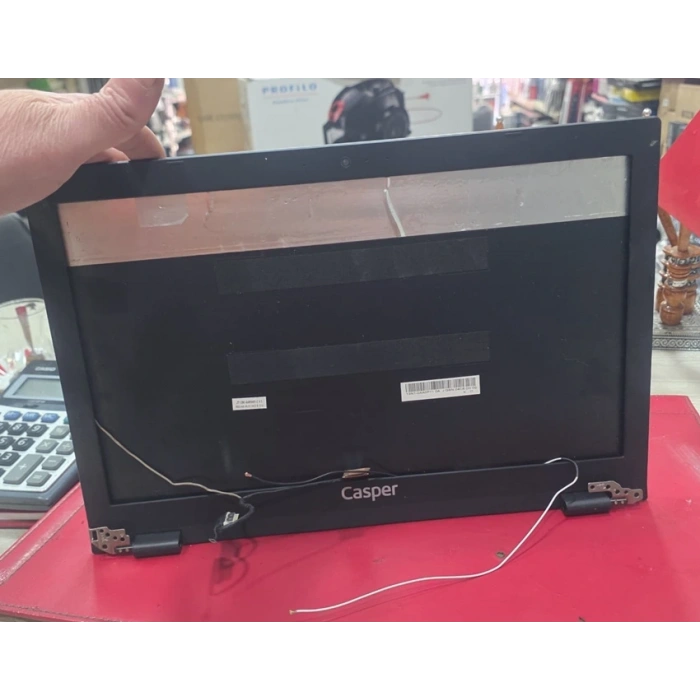 Orjinal Servis Çıkması Casper F600, F650, F700 F15 Serisi Laptop Ekran Arka Kasası Lcd Cover, Menteşe Takımı, Ekran flex kablo