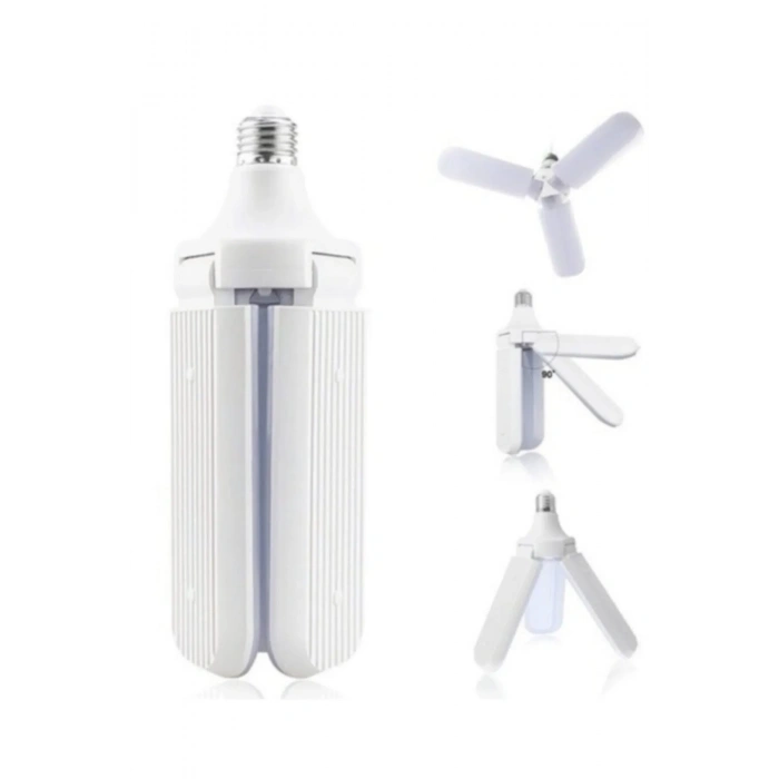 Pervane Şeklinde Katlanabilir-açısı Ayarlanabilir 45w Beyaz Led Ampul