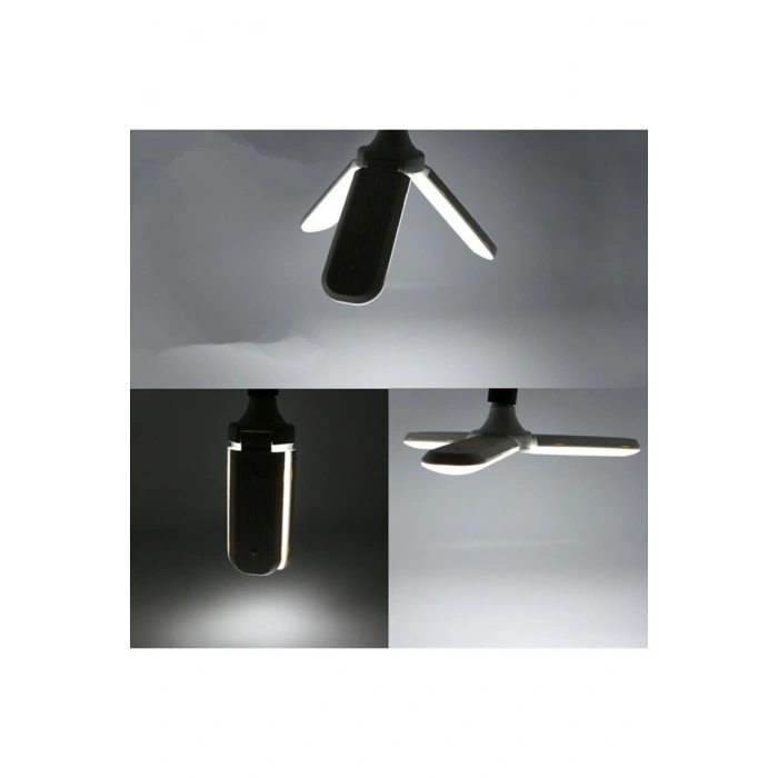 Pervane Şeklinde Katlanabilir-açısı Ayarlanabilir 45w Beyaz Led Ampul