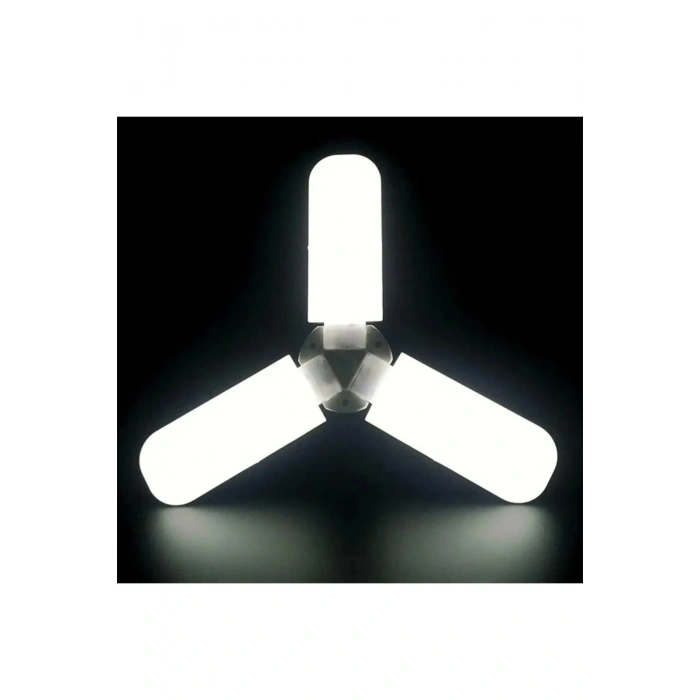 Pervane Şeklinde Katlanabilir-açısı Ayarlanabilir 45w Beyaz Led Ampul