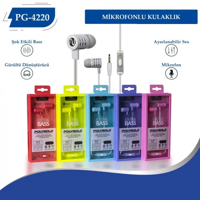 PG-4220 Mikrofonlu Kulaklık