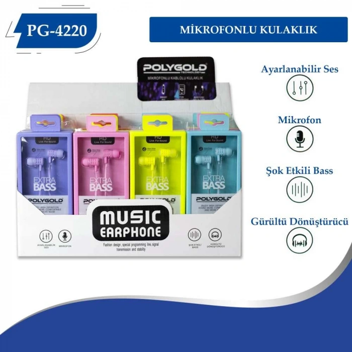 PG-4220 Mikrofonlu Kulaklık