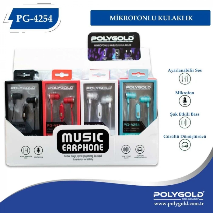 PG-4254 Mikrofonlu Kulaklık
