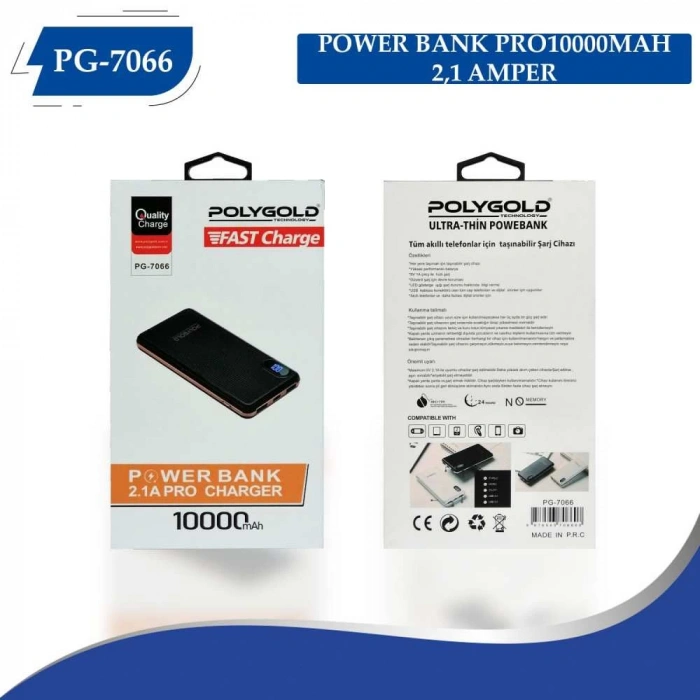 PG-7066 PRO POWER BANK 10000MAH (2,1 QUALTY ŞARZ)
