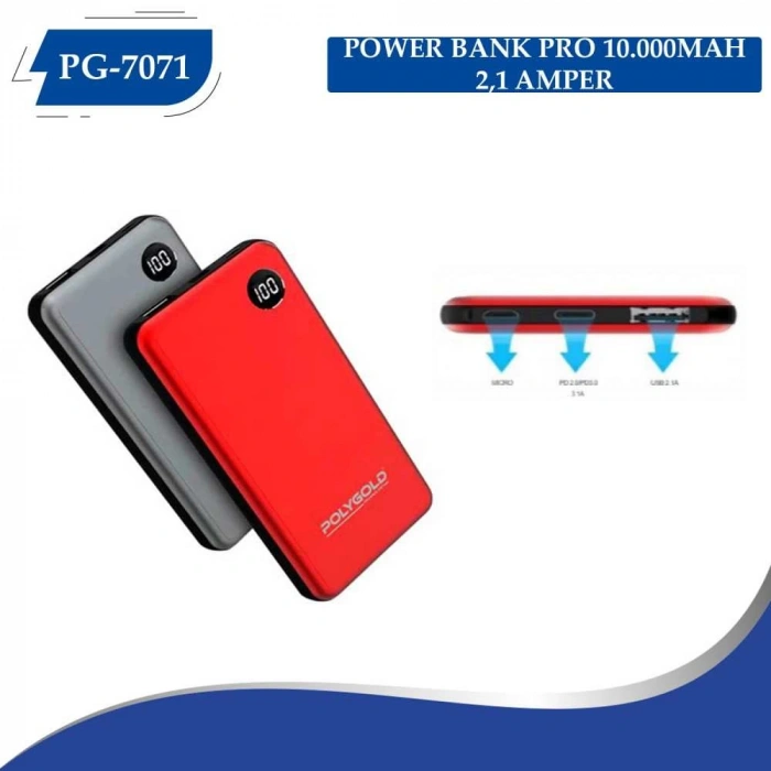 PG-7071 PRO POWER BANK 10000MAH (2,1 QUALTY ŞARZ)