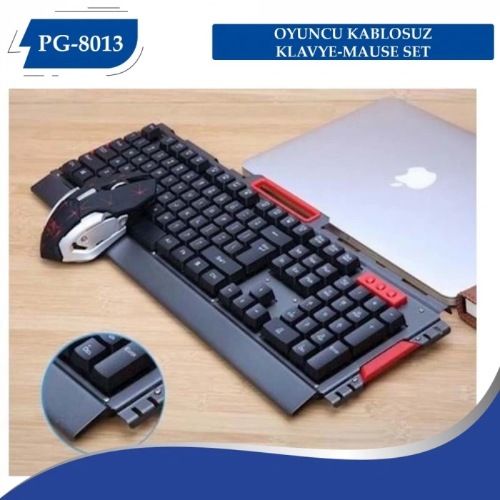 PG-8013 OYUNCU KABLOSUZ KLAVYE-MAUSE SET