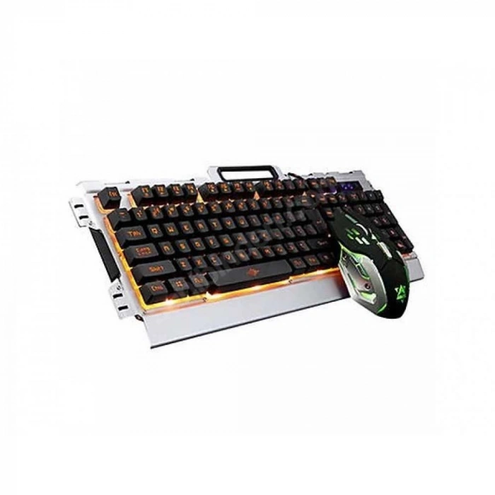PG-8016 Işıklı Led Mekanik Hisli Oyuncu Klavye Mause Set