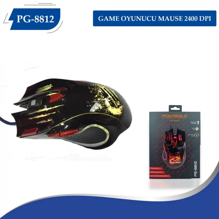 PG-8812 GAME OYUNUCU MAUSE 2400 DPI