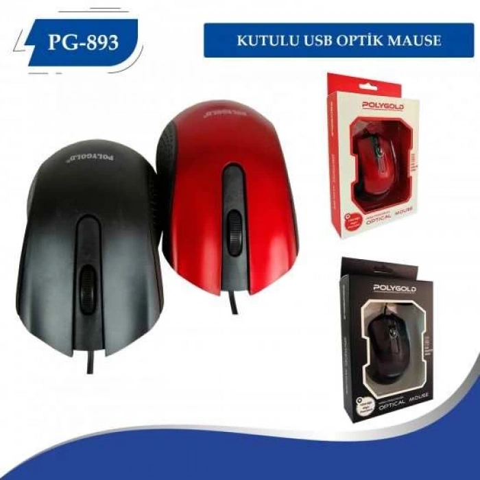 PG-893 KUTULU USB OPTİK MOUSE