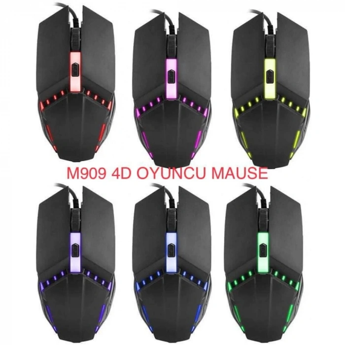 PG-909 USB 4D MODELİ IŞIKLI MOUSE