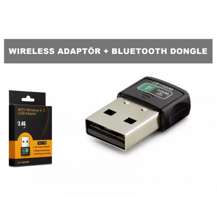 PIX-LINK LV-UW06BT WIRELESS ADAPTÖR + BLUETOOTH DONGLE