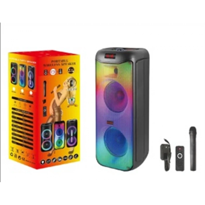 PL-4398 SD,USB, BLUETOOTHLU KABLOSUZ MİKROFONLU IŞIKLI