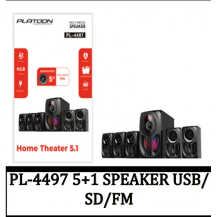 PL-4497 5+1 SPEAKER USB/ SD/FM