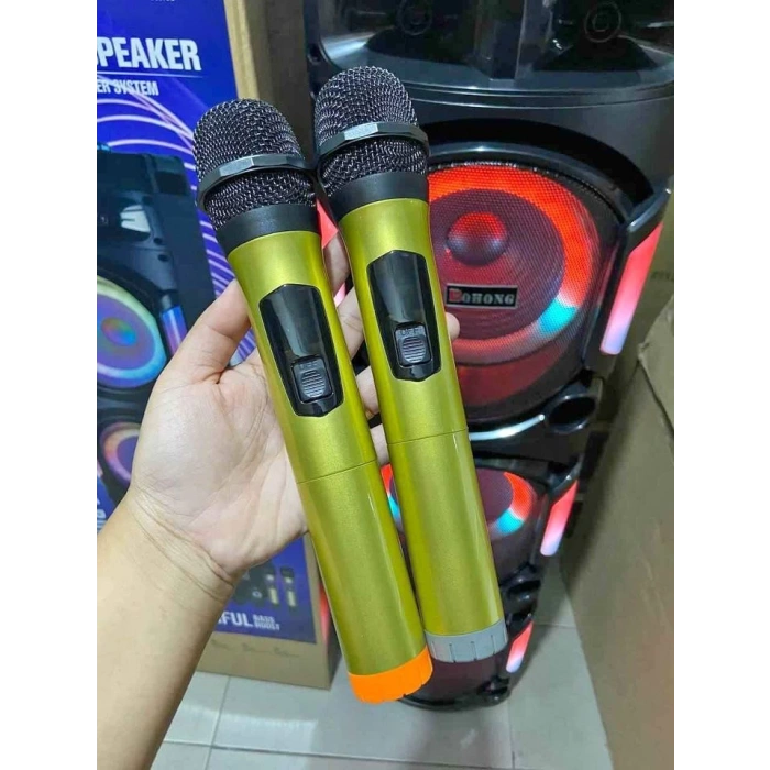 PL-4597 BT,SD,USB GİRİŞLİ KABLOSUZ MİC. RGB IŞIKLI