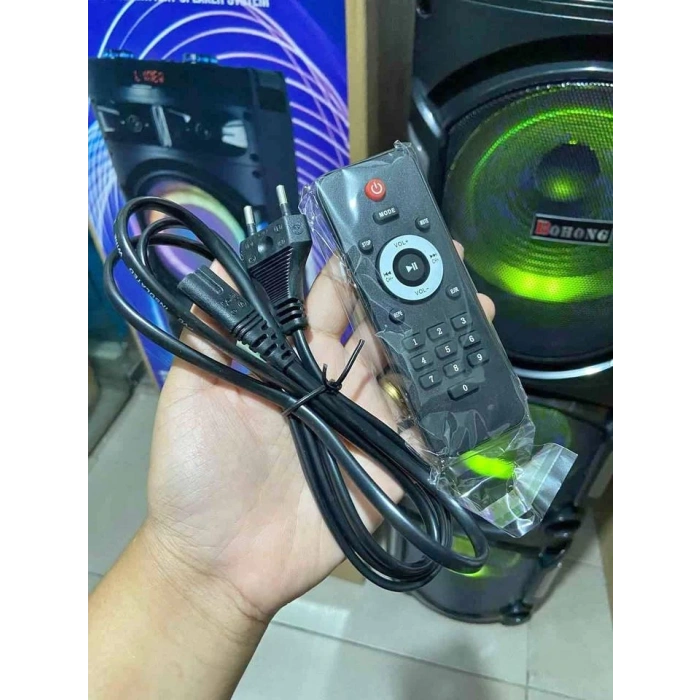 PL-4597 BT,SD,USB GİRİŞLİ KABLOSUZ MİC. RGB IŞIKLI