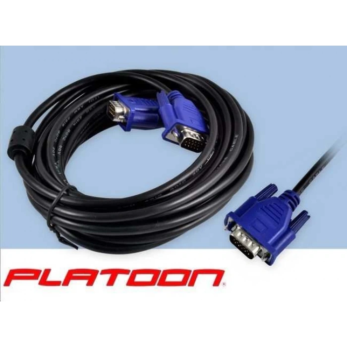 PLATOON 5M METRE | POŞETLİ VGA KABLO PL-7012 EXTRA KALİTE