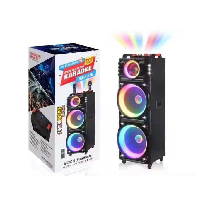 Platoon PL-4610 BT,SD,USB BAĞLANTILI KARAOKE MİC. RGB IŞIKLI SPEAKER 30 İNÇ (NDR-1526)
