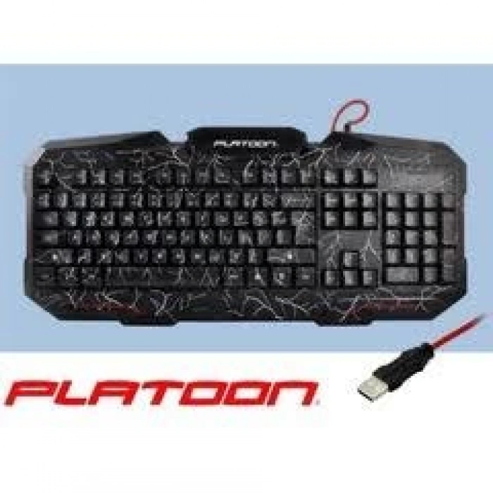 Platoon PL-474 Işıklı Oyuncu Klavye
