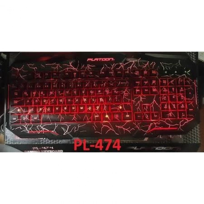 Platoon PL-474 Işıklı Oyuncu Klavye