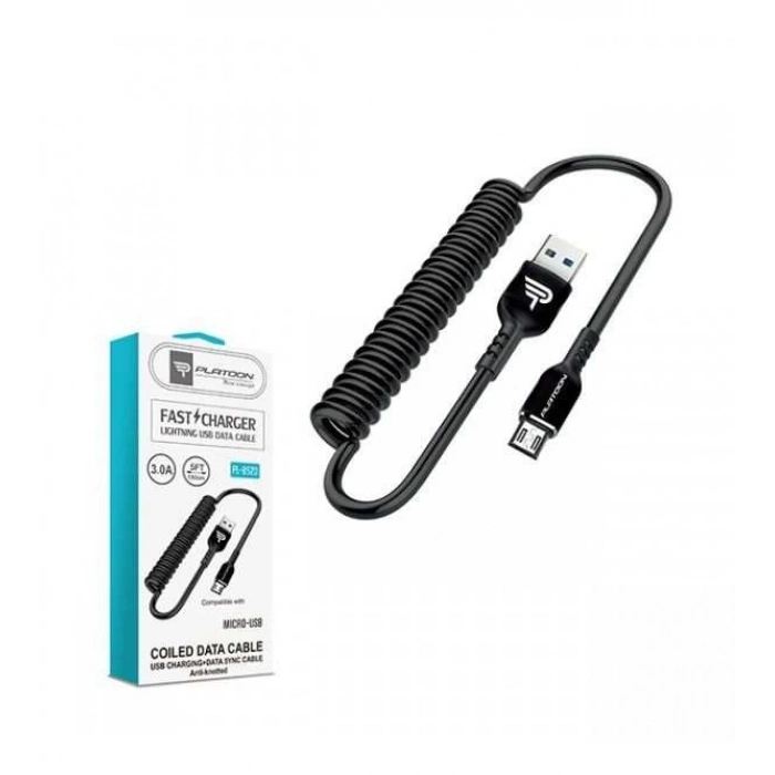 PLATOON PL-8823 SPRALLİ LUNA UÇ ŞARJ KABLOSU