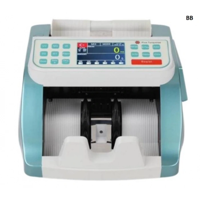 Plus Silver TL Kağıt Para Sayma Makinesi Turkuaz Renk