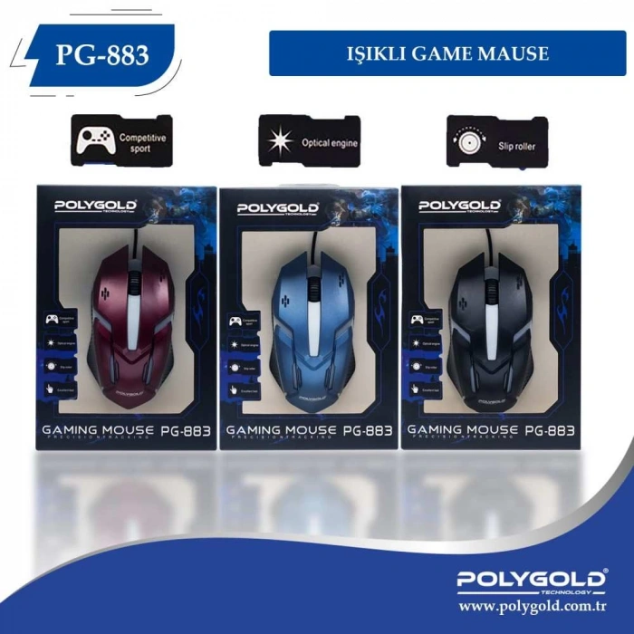 Polygold PG-883 Işıklı Oyuncu Mouse