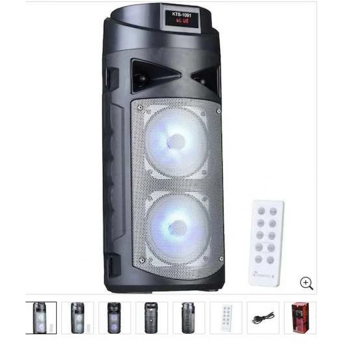 POLYGOLD USB/BT 2X10 Hoparlörü Ses Sistemi PG-1411 KTS-1091