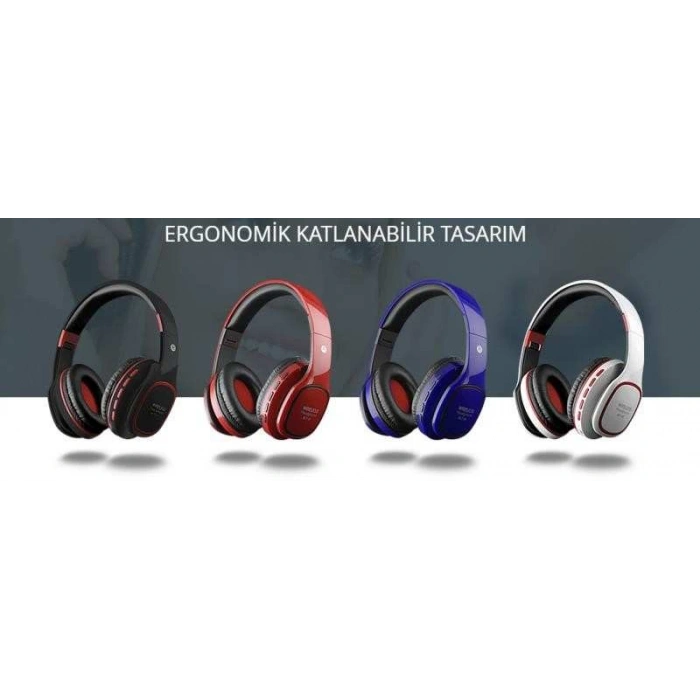 Powerway BLT-87 | Kablosuz Kulaklık Fm Radio,SD Kart Süper Bass