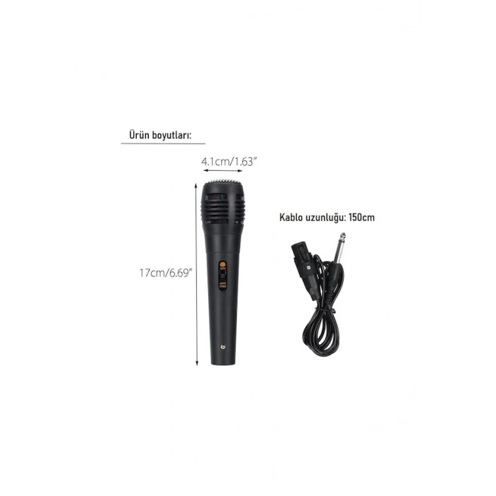 Profesyonel Dinamik Kablolu El Mikrofonu