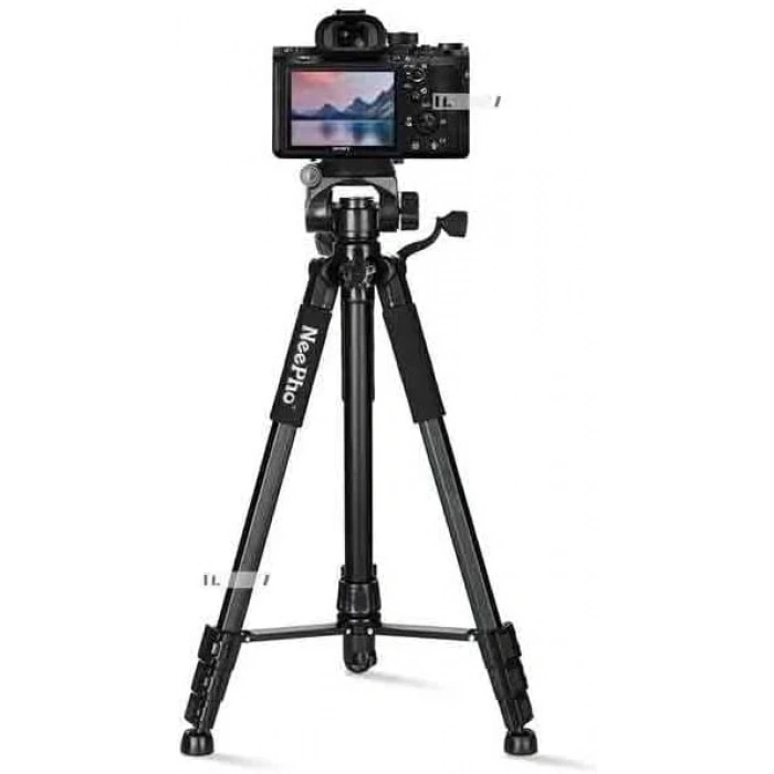 Profesyonel Telefon Kamera Tutucu Katlanabilir Tripot F8850
