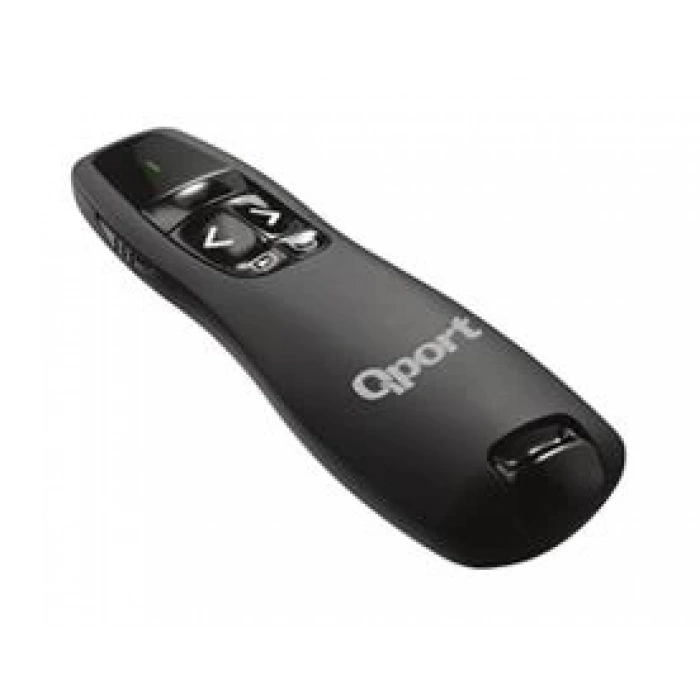 QPORT (Q-SUN400) 2.4GHz KIRMIZI LAZERLI SUNUM KUMANDASI SIYAH