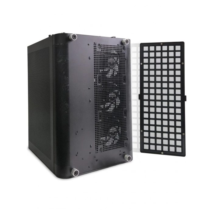 QUADRO EAGLE QX100-B 9x12CM RGB FAN USB3.2 PENCERELI MID-TOWER SIYAH KASA