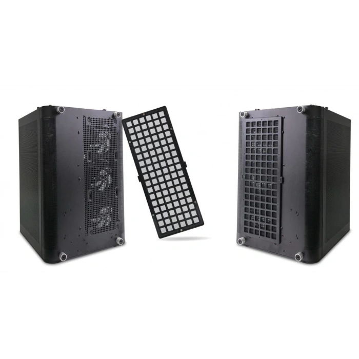 QUADRO EAGLE QX100-B 9x12CM RGB FAN USB3.2 PENCERELI MID-TOWER SIYAH KASA