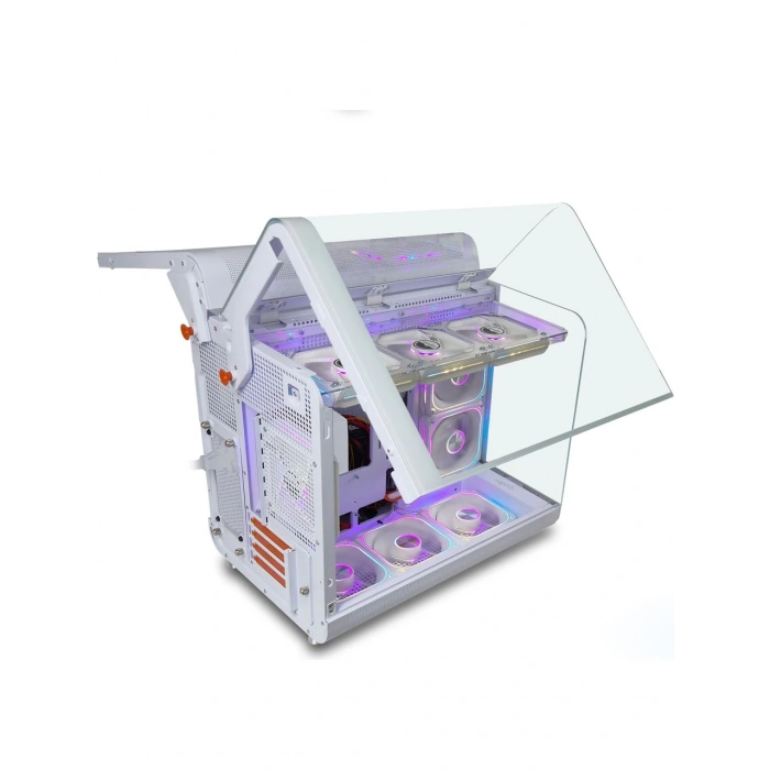 QUADRO EAGLE QX100-W 9x12CM RGB FAN USB3.2 PENCERELI MID-TOWER BEYAZ KASA