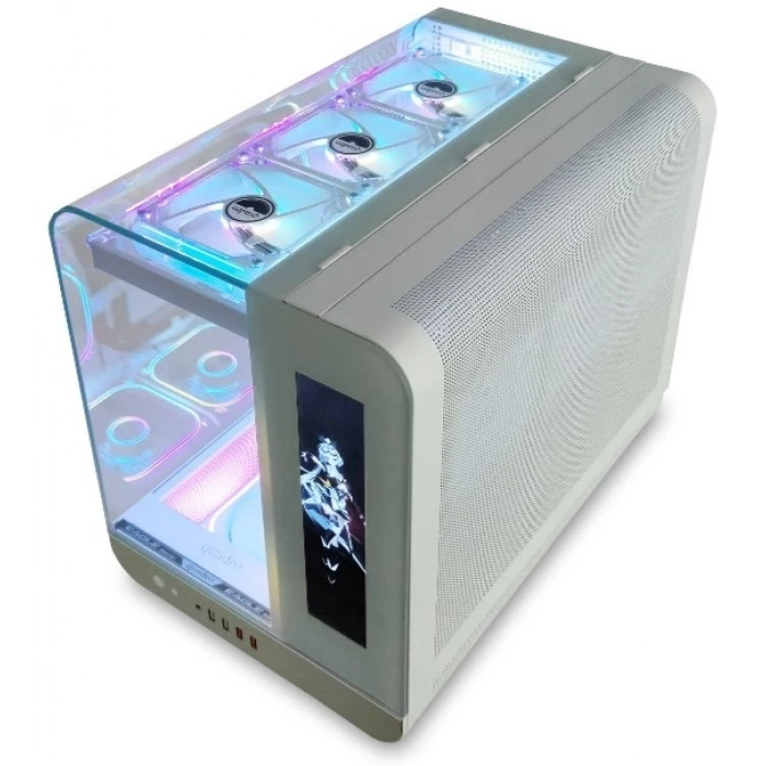 QUADRO EAGLE QX100-W 9x12CM RGB FAN USB3.2 PENCERELI MID-TOWER BEYAZ KASA