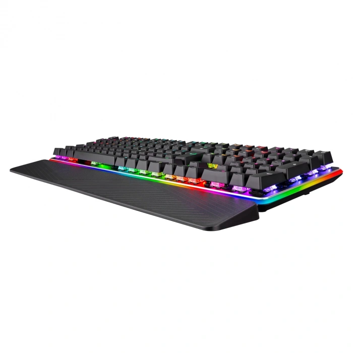RAMPAGE KB-R96 ULTIMATE SIYAH OPTICAL SWITCH FULL RGB VE METAL GÖVDELI SU GEÇIRMEZ GAMING OYUNCU MEKANIK KLAVYE