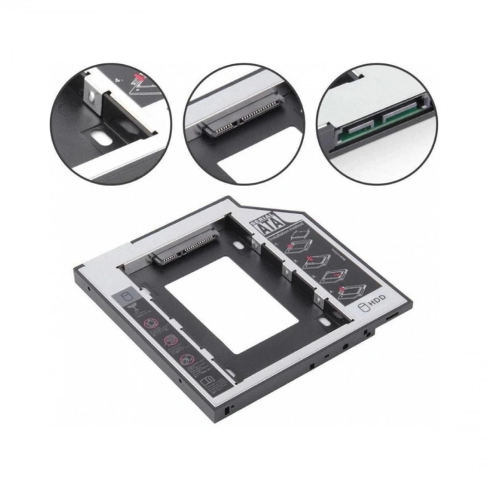 Sata 9.5 Mm Ssd Harddisk Kutusu Kızak