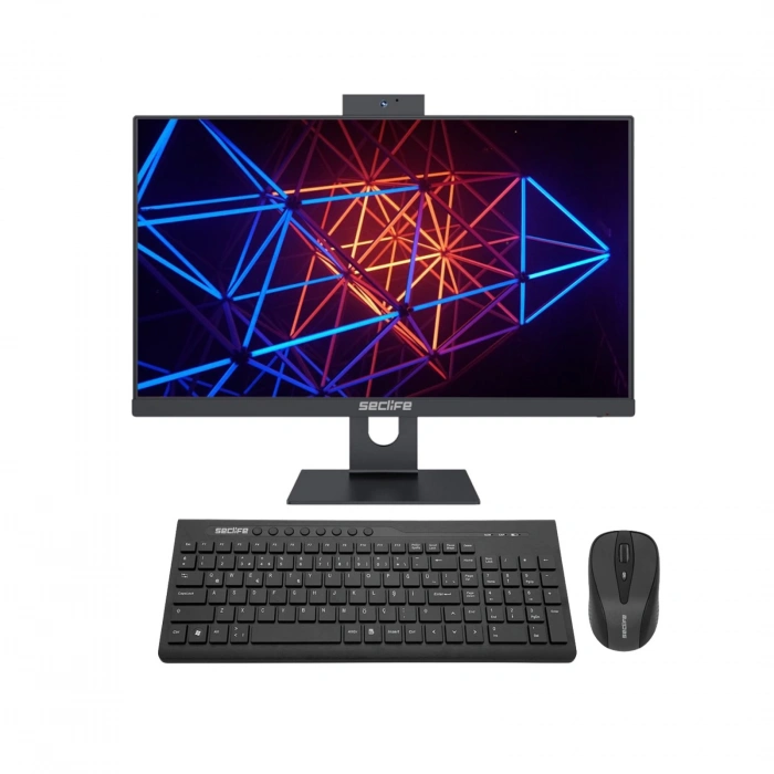 Seclife Stark HBA-K180 I3-4130 8GB 128GB SSD 23.8 Dos Siyah AIO Pc