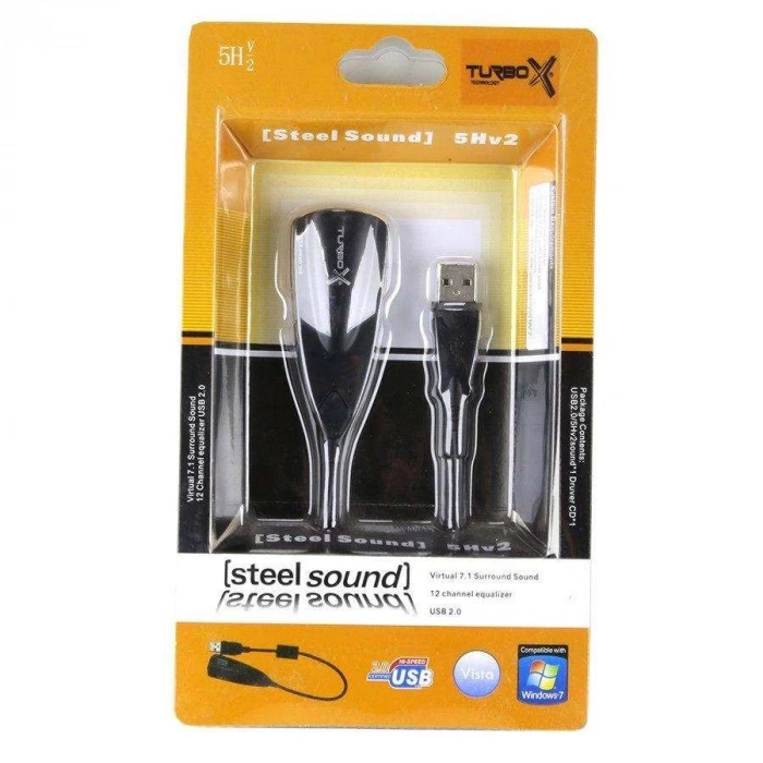SES KARTI TURBOX 5HV2 7.1 KANAL SURROUND USB2.0 EXTERNAL SES KARTI