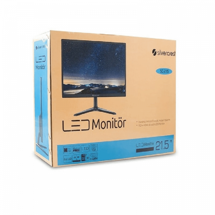 SilverCrest SC-215 21.5 1ms 60Hz (VGA + HDMI) Full HD Led Monitör