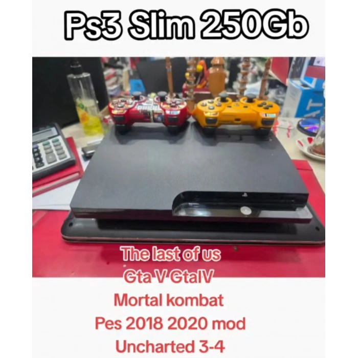 Sony Playstation 3 Slim 250GB 2 kol+direksiyon seti