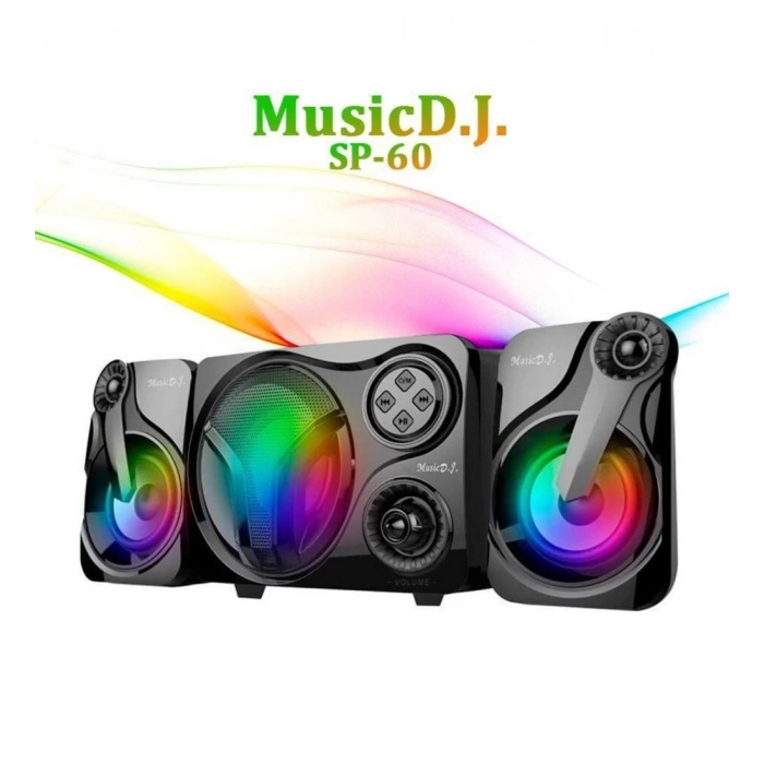 SP60 2+1 USB Sd Fm Karaoke ve Bluetooth Ses Sistemi 12W